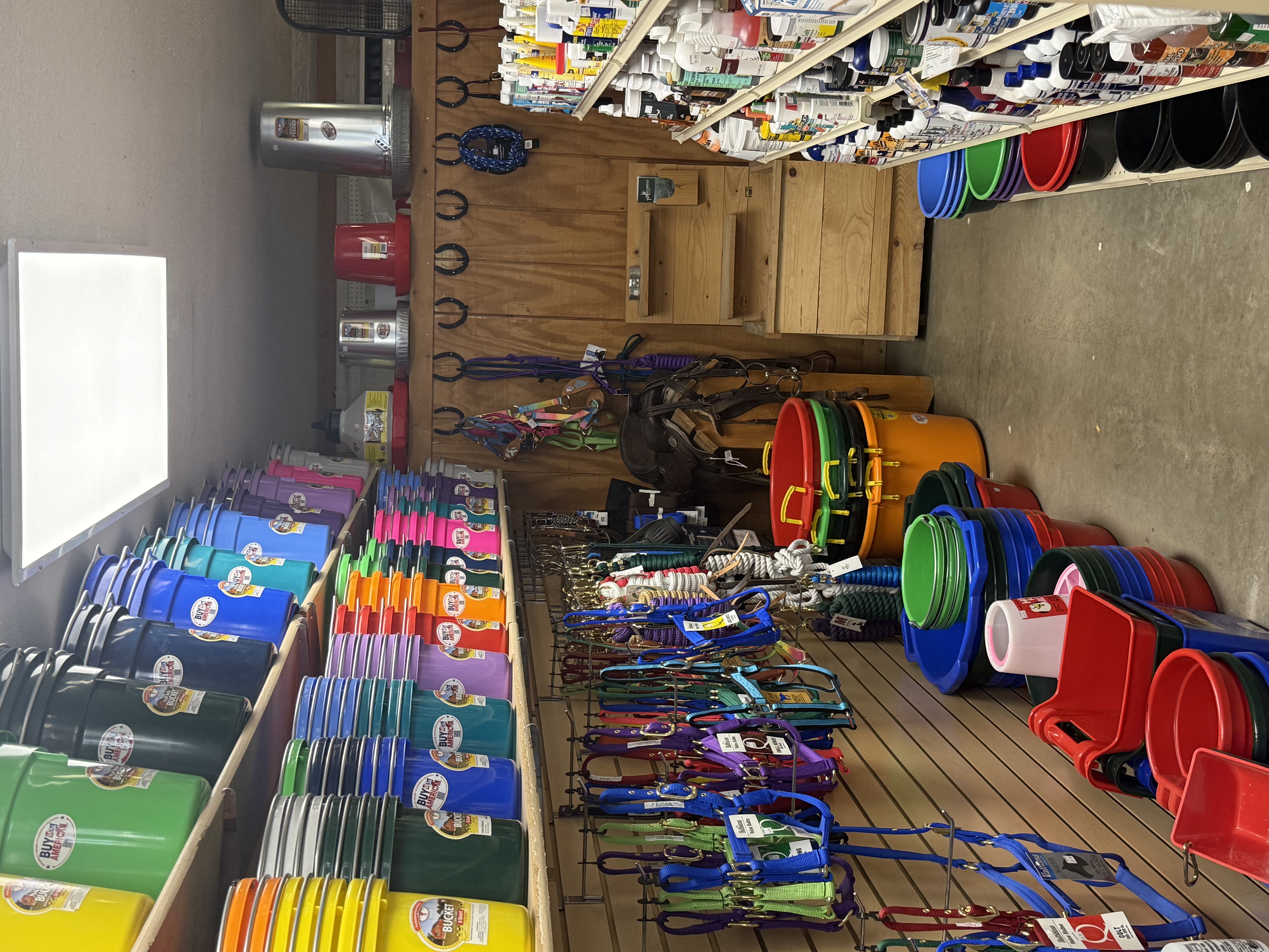 Halters, lead ropes and livestock supplies