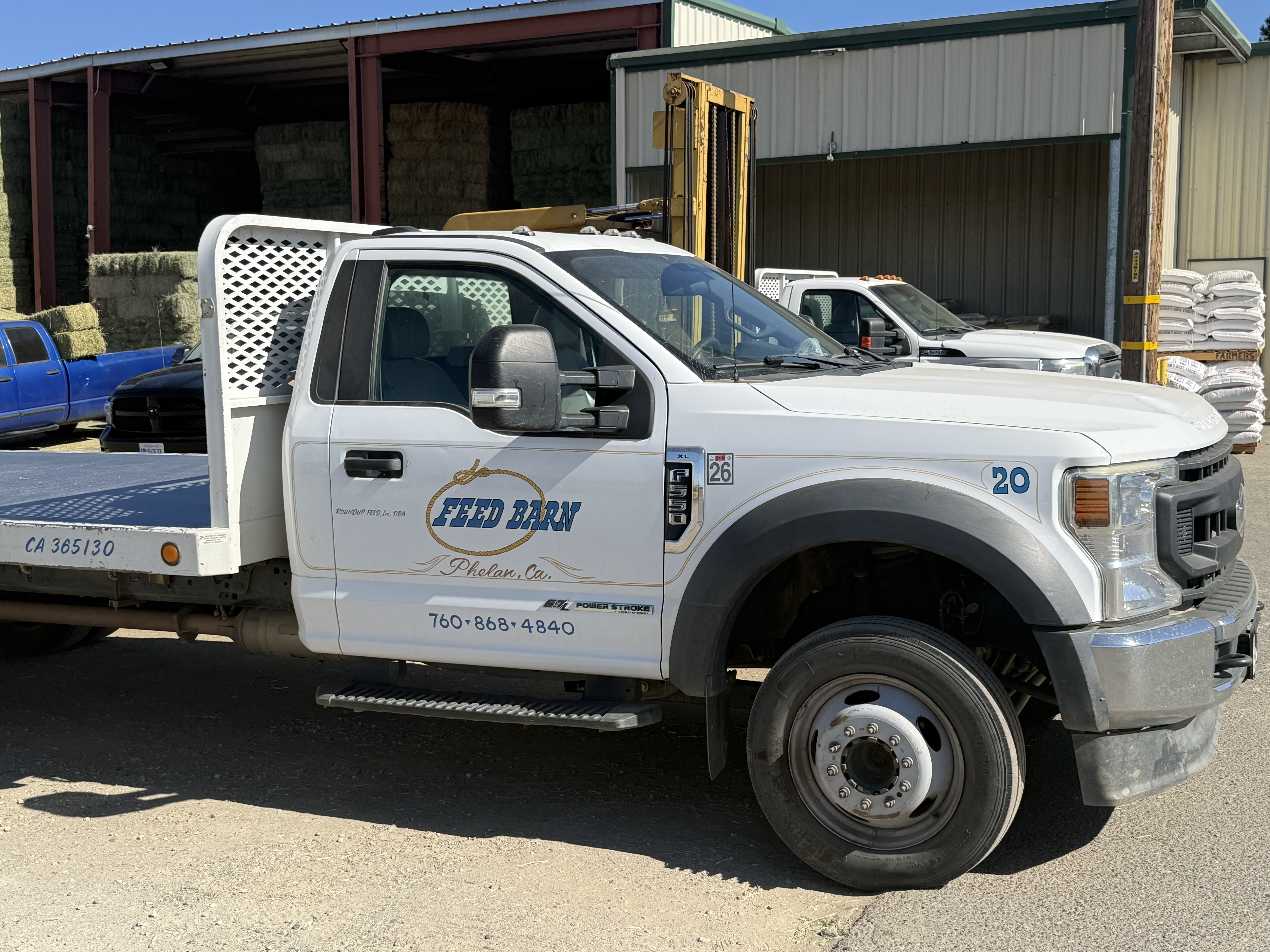 The Feed Barn delivery truck loaded and ready